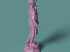 polygonal statue camillus printable 3D प्रिंट मॉडल