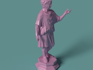 polygonal statue camillus printable 3D प्रिंट मॉडल