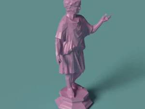 polygonal statue camillus printable 3D Print Model