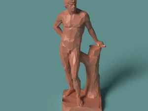 印刷可能な多角形の彫像火星 3Dプリントモデル