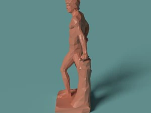 polygonal statue mars printable 3D Print Model