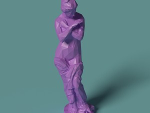 polygonal statue psyche printable 3D Print Model