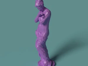 polygonal statue psyche printable 3D Print Model