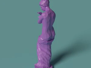 polygonal statue psyche printable 3D Print Model