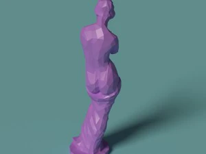 polygonal statue psyche printable 3D Print Model
