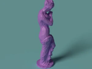 polygonal statue psyche printable 3D Print Model