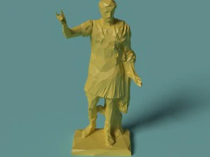 印刷可能な多角形の彫像トラヤヌス 3Dプリントモデル
