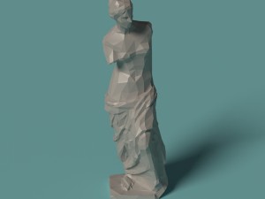 polygonal statue venus printable 3D Print Model