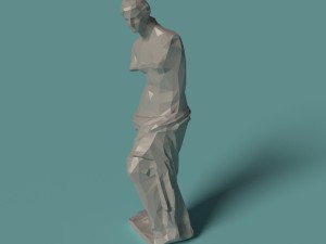 polygonal statue venus printable 3Dプリントモデル