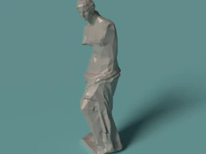 polygonal statue venus printable 3D Print Model