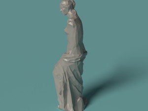 polygonal statue venus printable 3Dプリントモデル