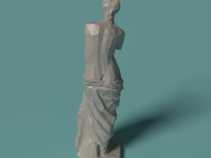polygonal statue venus printable 3D Print Model