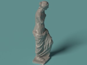 polygonal statue venus printable 3Dプリントモデル