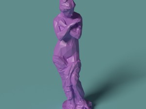 polygonal classic statues 10 printable figurines Model do druku 3D