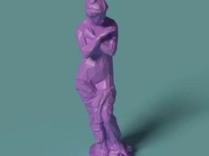 polygonal classic statues 10 printable figurines 3D Print Model