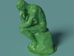 polygonal classic statues 10 printable figurines Model do druku 3D