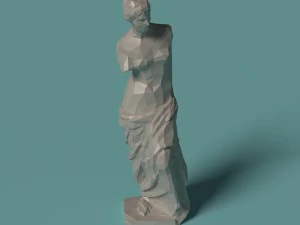 polygonal classic statues 10 printable figurines 3D Print Model