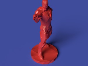 polygonal iron man printable figurine Modelo de Impressão 3D