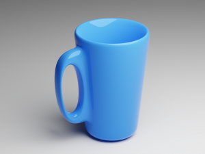 blue cup Modèle 3D