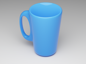 blue cup 3D Модель