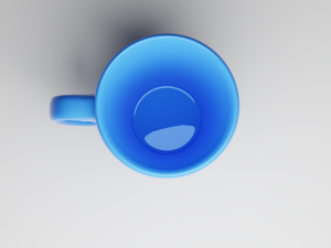 blue cup 3D Модель