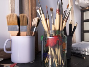 decorative set 01 3D Модель