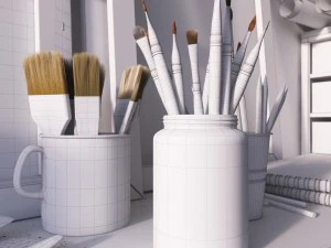 decorative set 01 3D Model