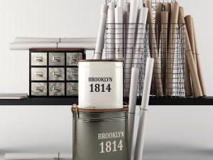 decorative set 01 3D Модель