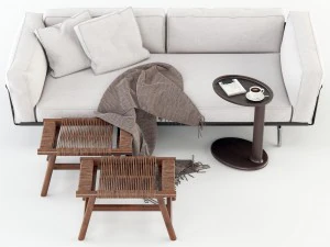 flexform este sofa 3D Model