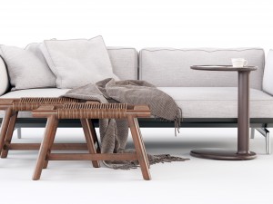 flexform este sofa Modelo 3D
