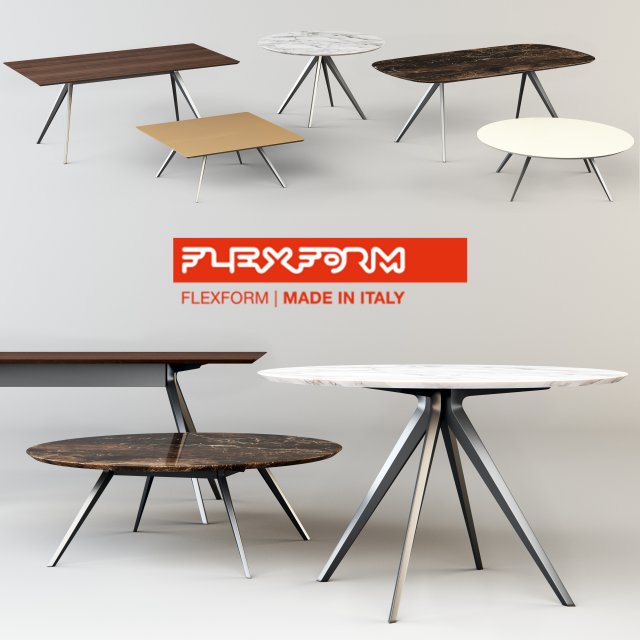 flexform zefiro Modelo 3D .c4d .max .obj .3ds .fbx .stl .blend 