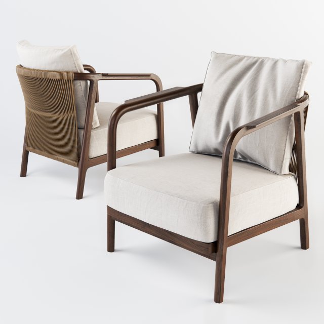 flexform crono armchair Modelo 3D .c4d .max .obj .3ds .fbx .stl .blend 