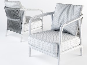 flexform crono armchair Modelo 3D