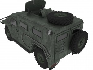 russian jeep gaz-tiger 3D Model