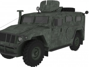 russian jeep gaz-tiger 3D Model
