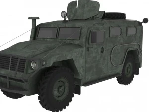 russian jeep gaz-tiger 3D Model