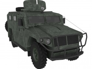 russian jeep gaz-tiger 3D Model
