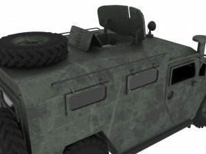 russian jeep gaz-tiger 3D Model