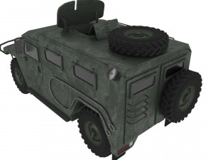 russian jeep gaz-tiger 3D Model