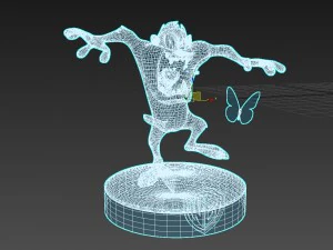 tasmanian devil looney tunes 3D Model