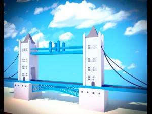 low poly london 3D Модель