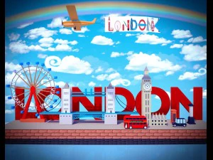 Londra bassa poli Modello 3D