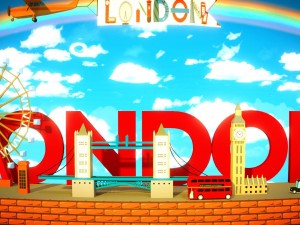 low poly london 3D Модель