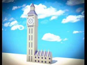 low poly london 3D Модель
