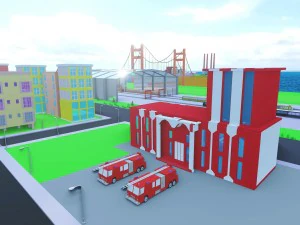 simplepoly urban - low poly assets 3D Model