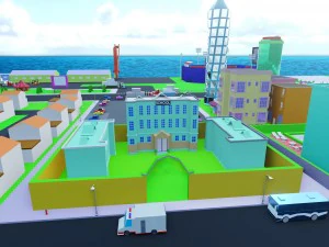 simplepoly urban - low poly assets 3D Model