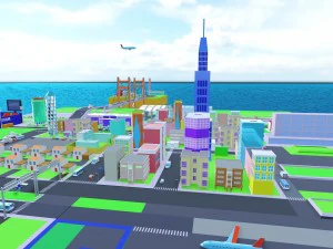 simplepoly urban - low poly assets 3D Model