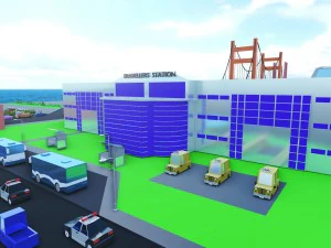 simplepoly urban - low poly assets 3D Model