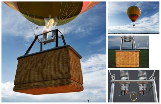 hot air balloon Modello 3D .c4d .max .obj .3ds .fbx .stl .blend 