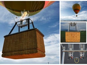 hot air balloon 3D 모델